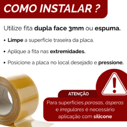Placa Sinalização Porta Corta Fogo