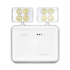 Iluminação Emergência LED 2 faróis 2200 lúmens