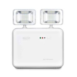 Iluminação Emergência LED 2 faróis 1200 lúmens