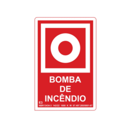 Sin. Botoeira Bomba de incêndio (E3) 10X15CM PVC Fotol.