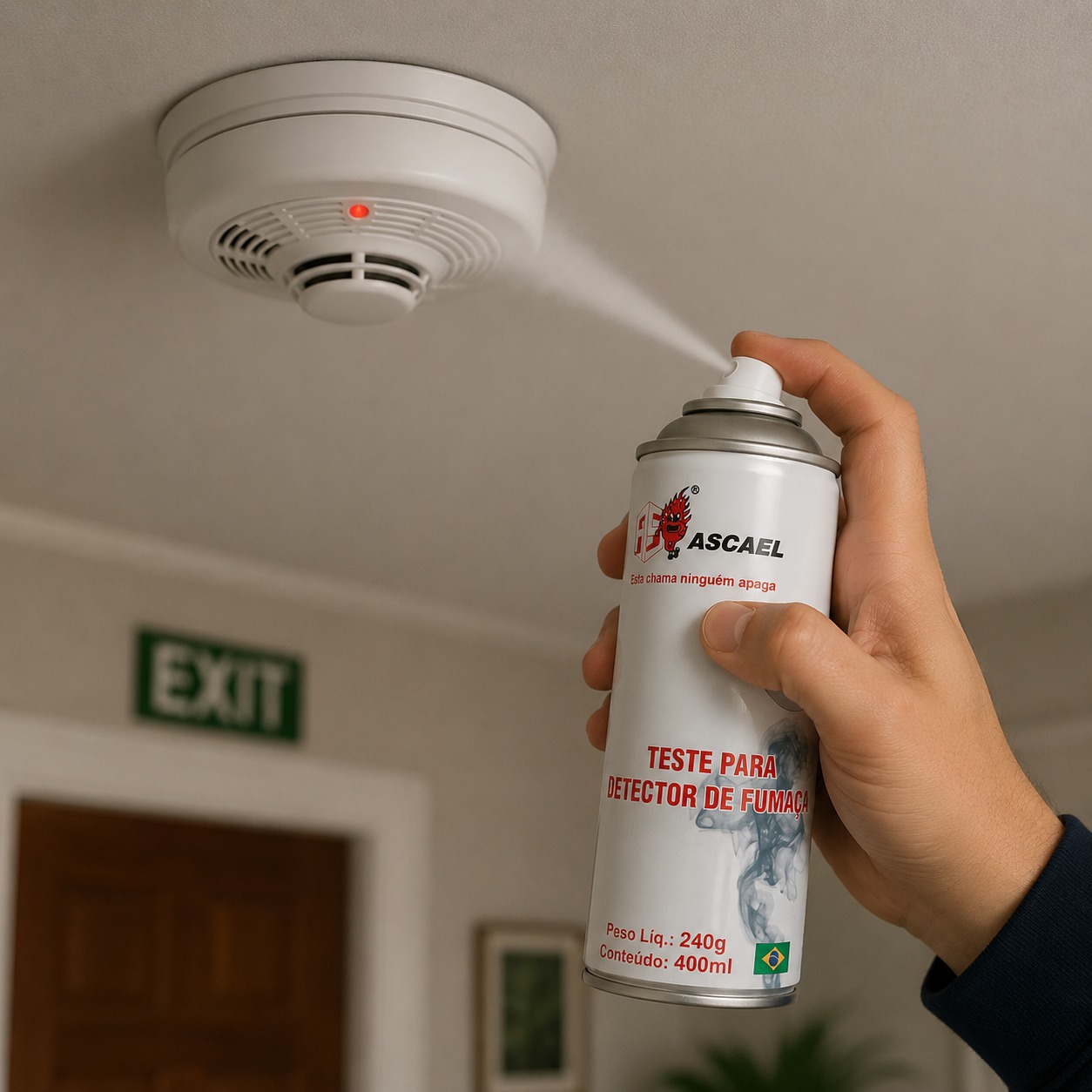 Spray para Teste Detector de Fumaça